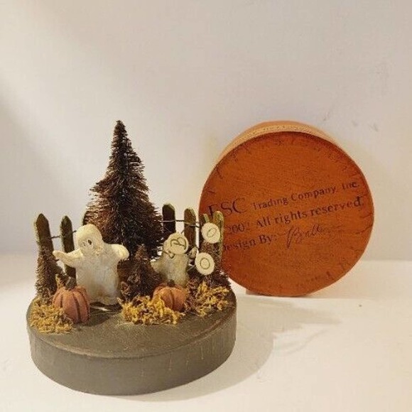 ESC Trading 2002 BOO Backyard Scenery Box Signed Butler RARE - Picture 3 of 6